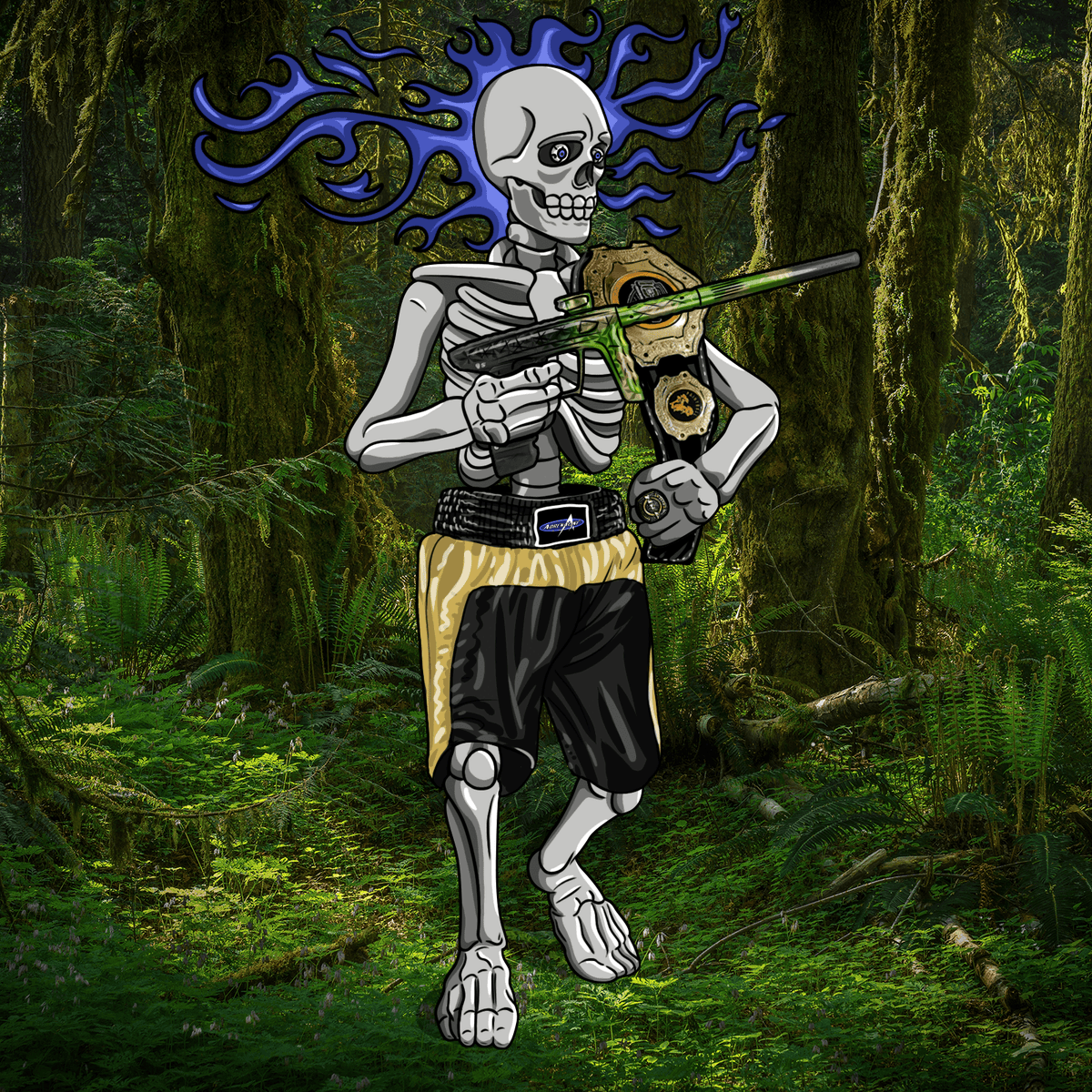 Adrenaline Skully Nft 300 In Woods With Gloves main image 1